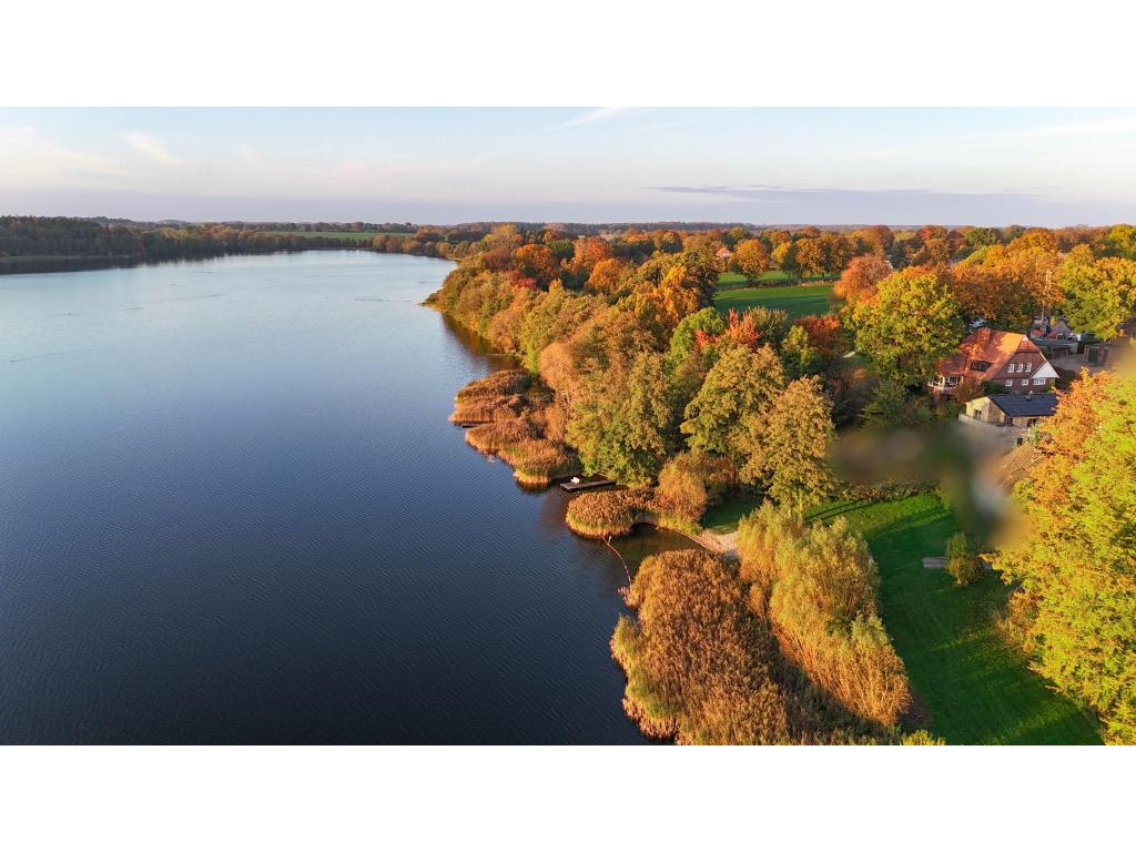 Einfamilienhaus: Luftbild Belauer See