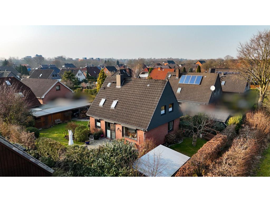 Einfamilienhaus: Rückansicht des Hauses