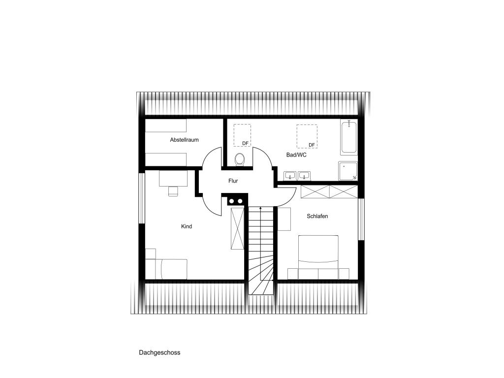 Einfamilienhaus: Grundriss OG
