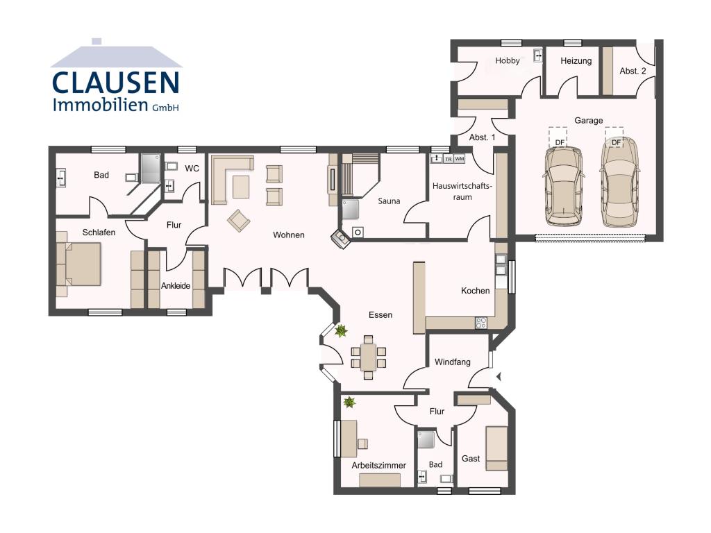 Einfamilienhaus: Grundriss des Hauses