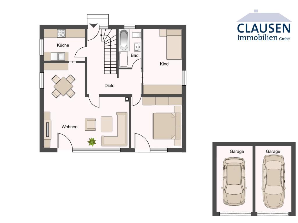 Einfamilienhaus: Grundriss EG