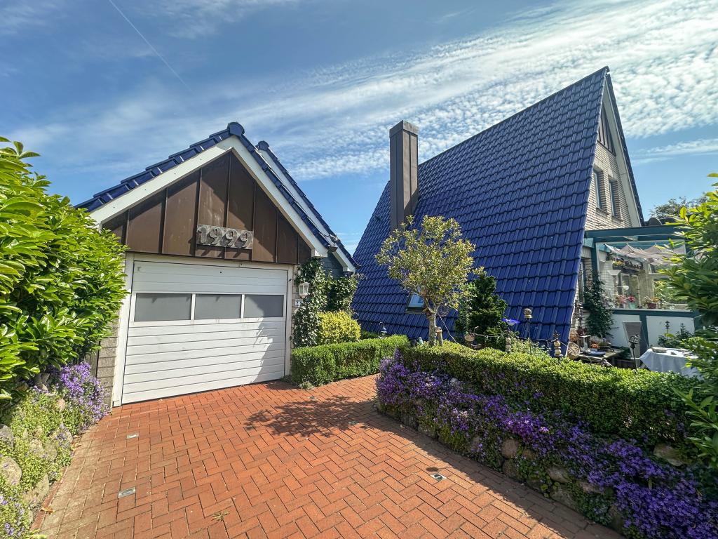 Einfamilienhaus: Auffahrt mit Garage