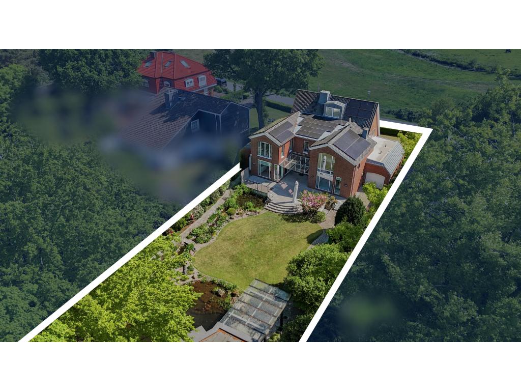 Villa: große Garage auf beiden Seiten