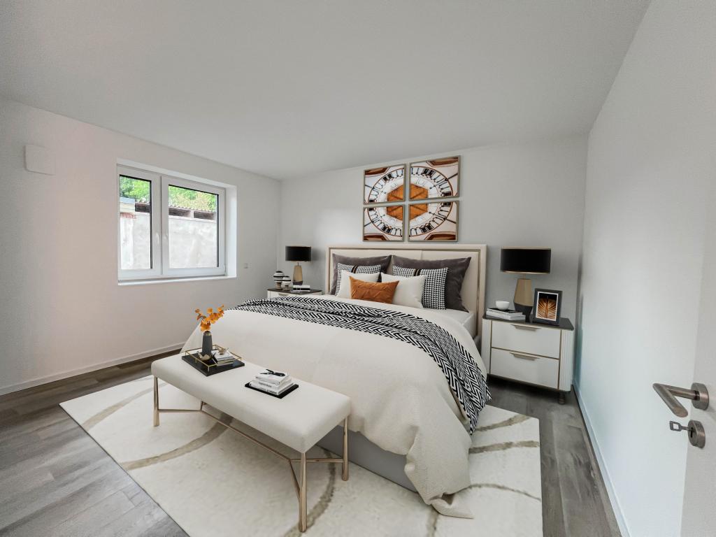 4 Zimmer Wohnung: Schlafzimmer - Digitales Staging