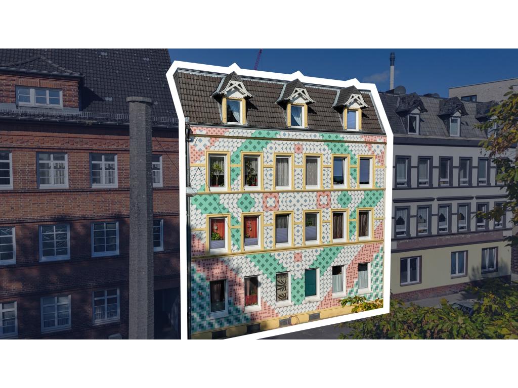 Bunte Fassadengestaltung! Mehrfamilienhaus: Bunte Fassadengestaltung!