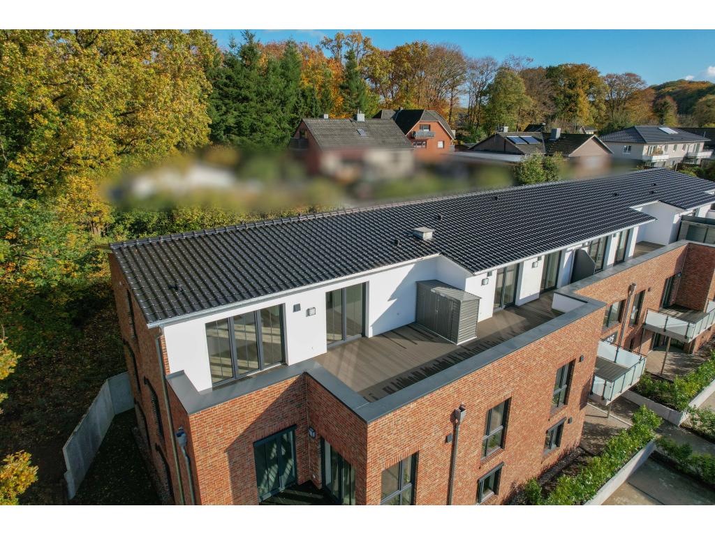 4 Zimmer Wohnung: Dachterrasse der Penthousewohnung