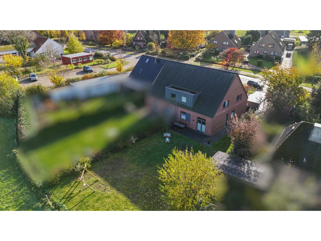 Doppelhaushälfte: Rückansicht