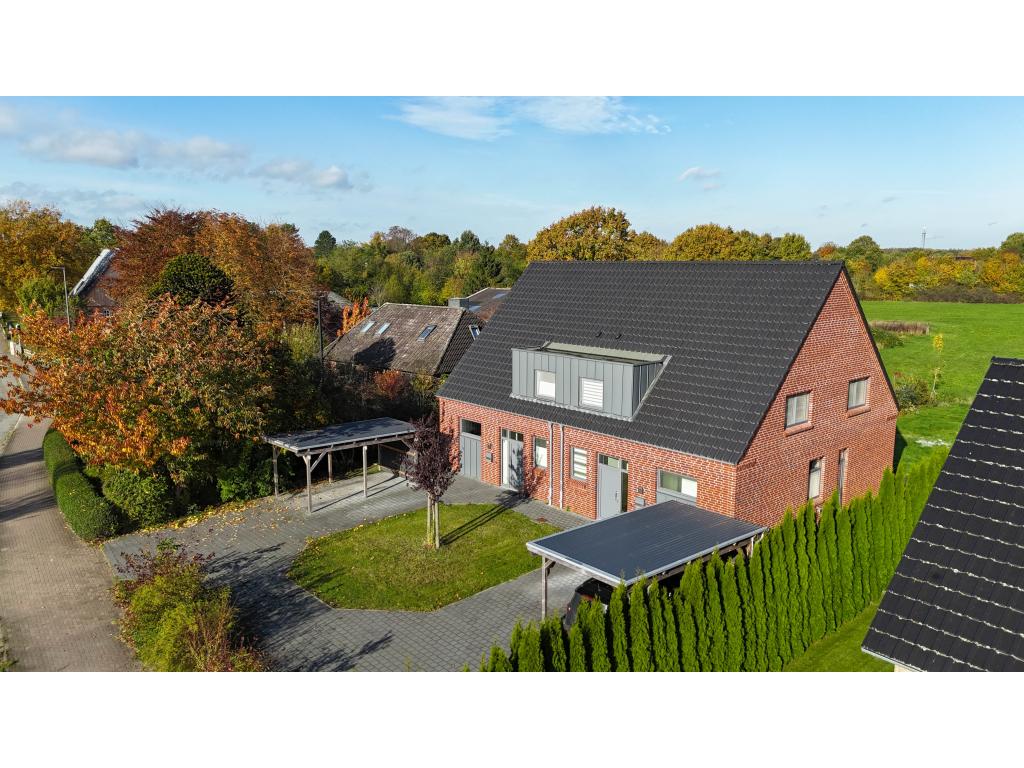 Doppelhaushälfte: Seitenansicht