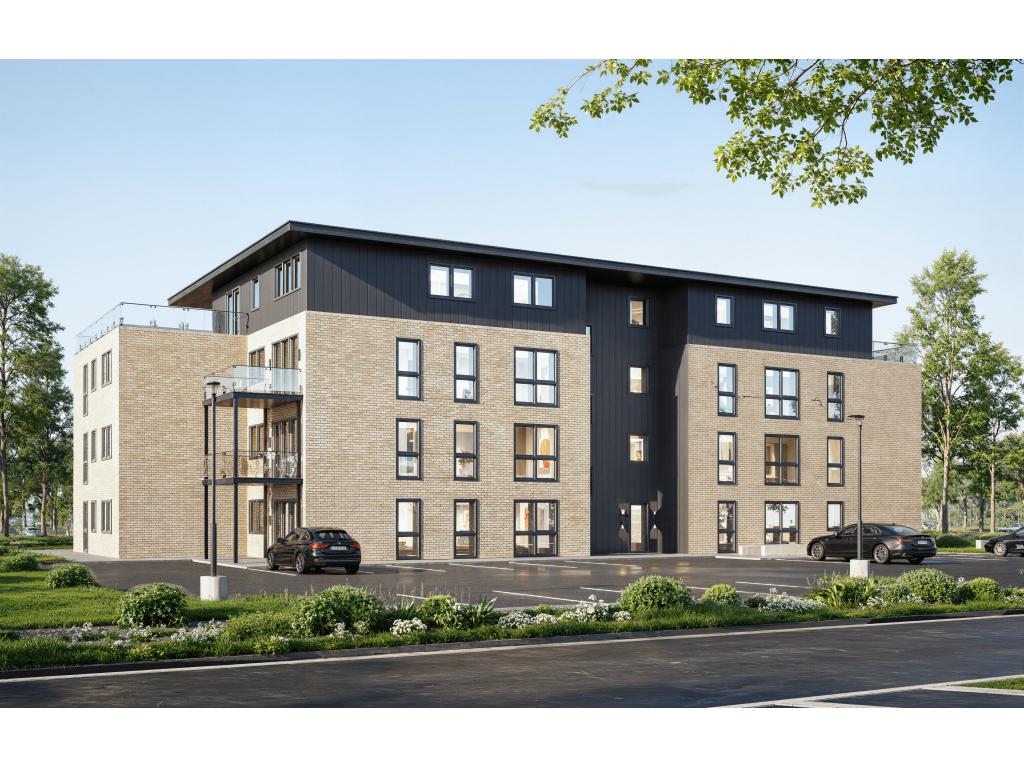 Hauseingang - Visualisierung 4 Zimmer Wohnung: Hauseingang - Visualisierung