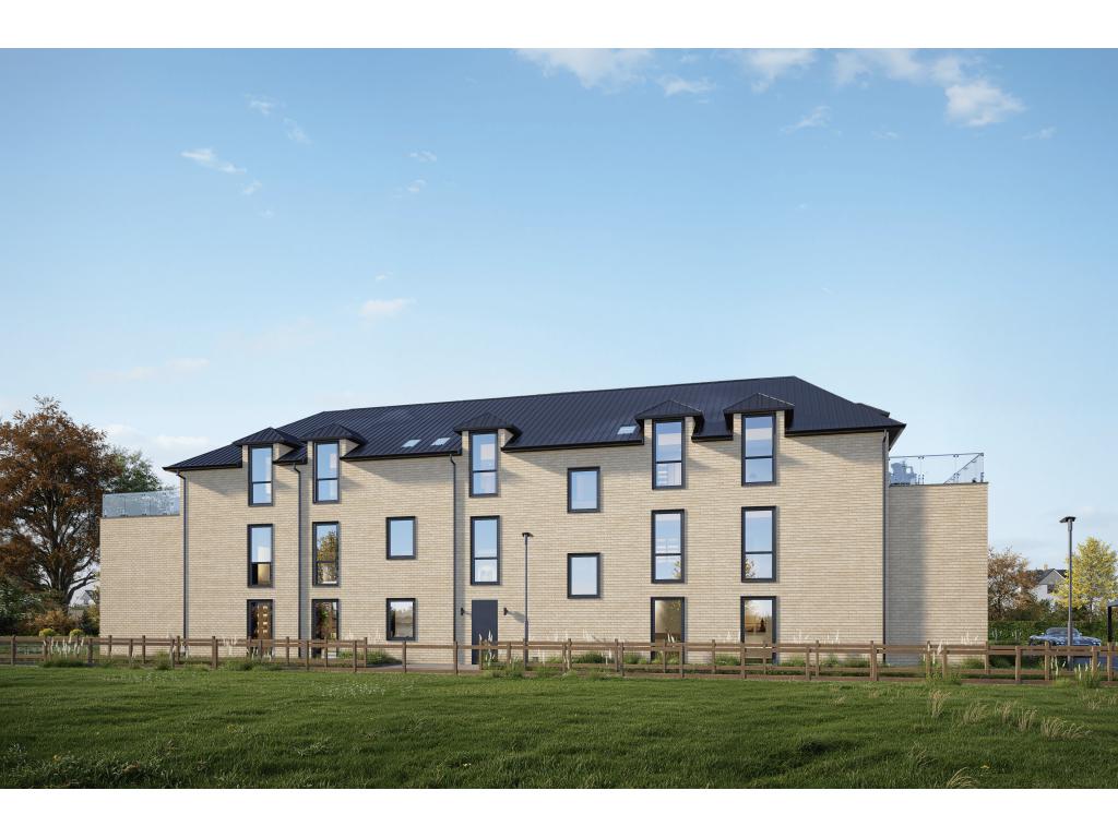 Hauseingang - Visualisierung 2 Zimmer Wohnung: Hauseingang - Visualisierung