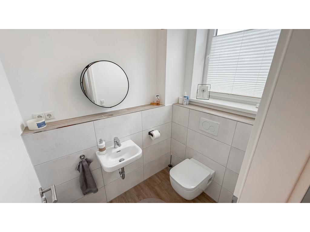 Gäste-WC - Beispiel Doppelhaushälfte: Gäste-WC - Beispiel