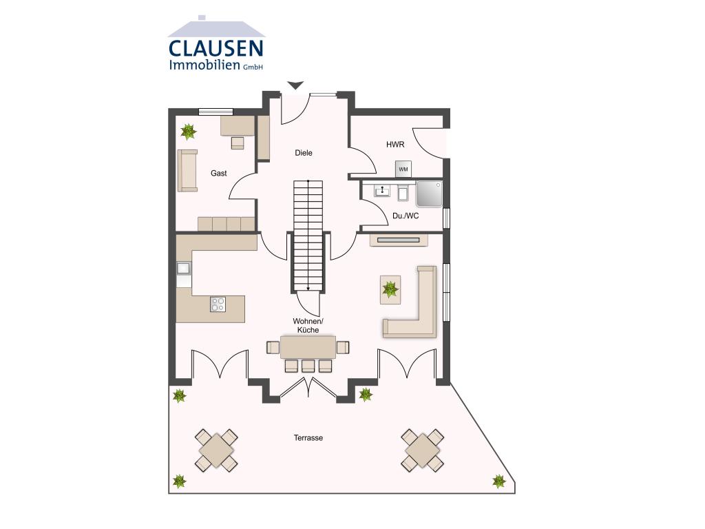 Grundriss EG Doppelhaushälfte: Grundriss EG