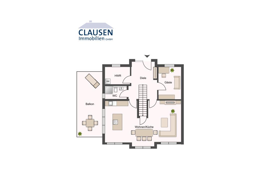 Grundriss EG Doppelhaushälfte: Grundriss EG