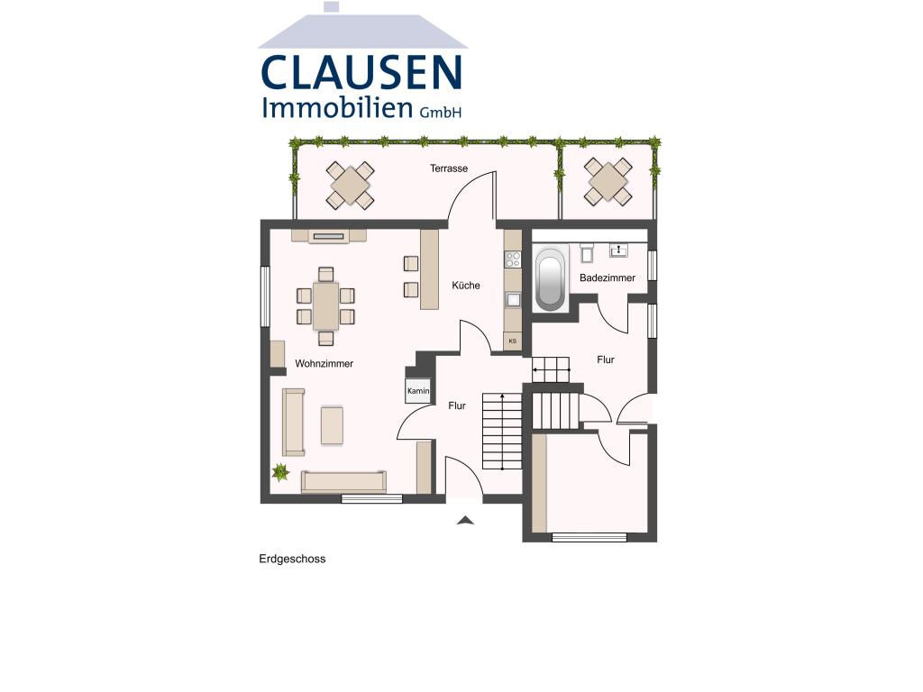 skizzierter Grundriss EG Einfamilienhaus: skizzierter Grundriss EG