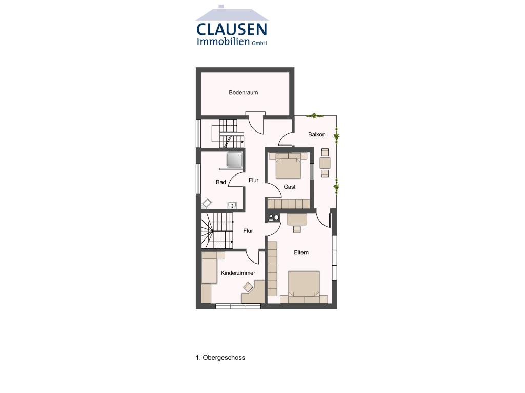 Grundriss OG Einfamilienhaus: Grundriss OG