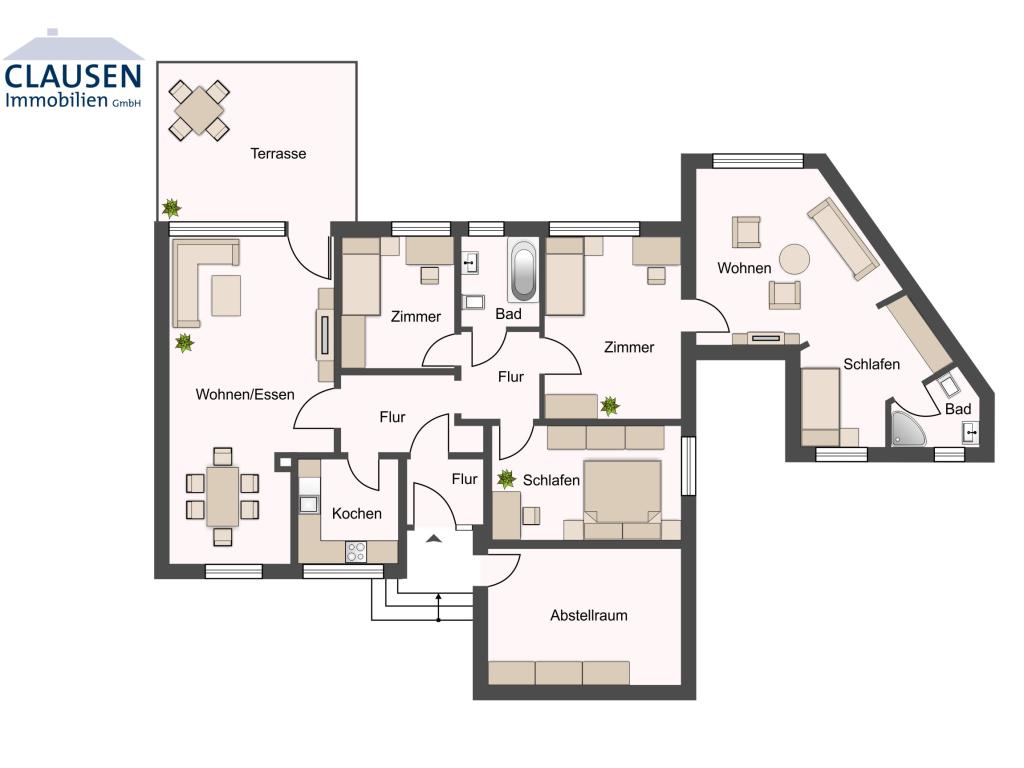 Reihenhaus: Grundriss