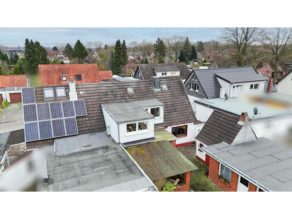 Rückansicht Doppelhaushälfte: Rückansicht