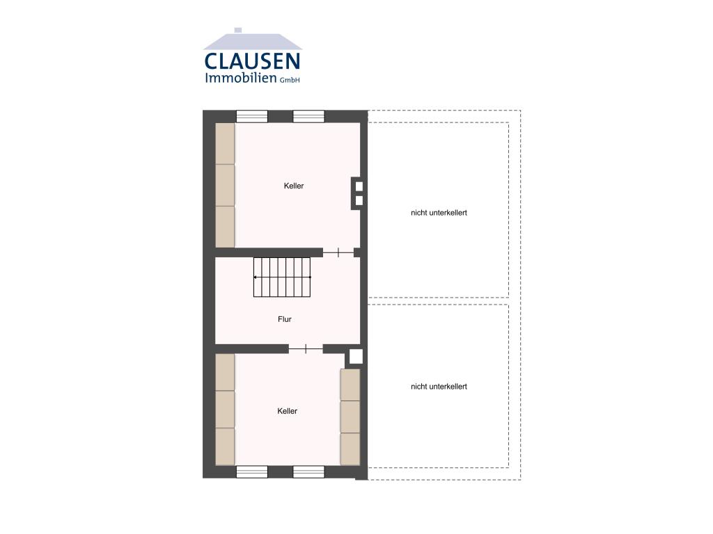 Doppelhaush&auml;lfte: Grundriss KG