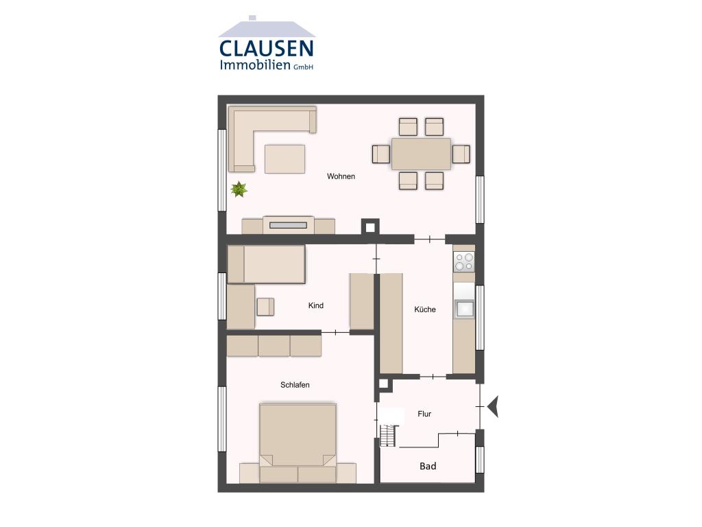 Grundriss EG Doppelhaushälfte: Grundriss EG