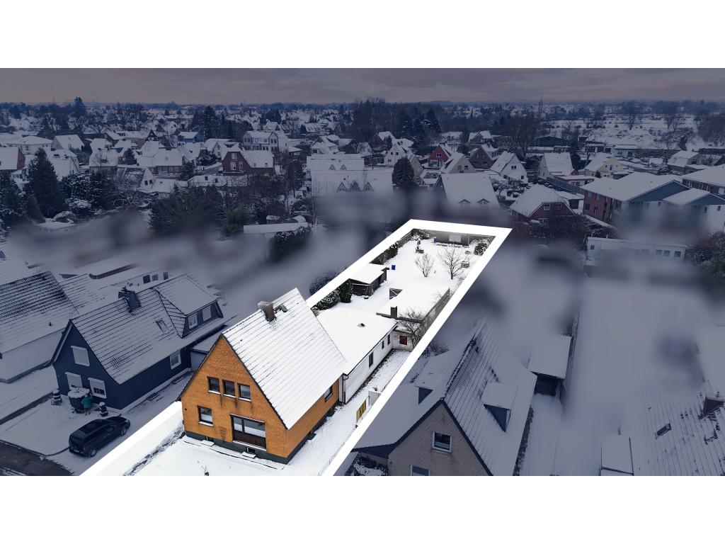 eingezeichnetes Grundstück Einfamilienhaus: eingezeichnetes Grundstück