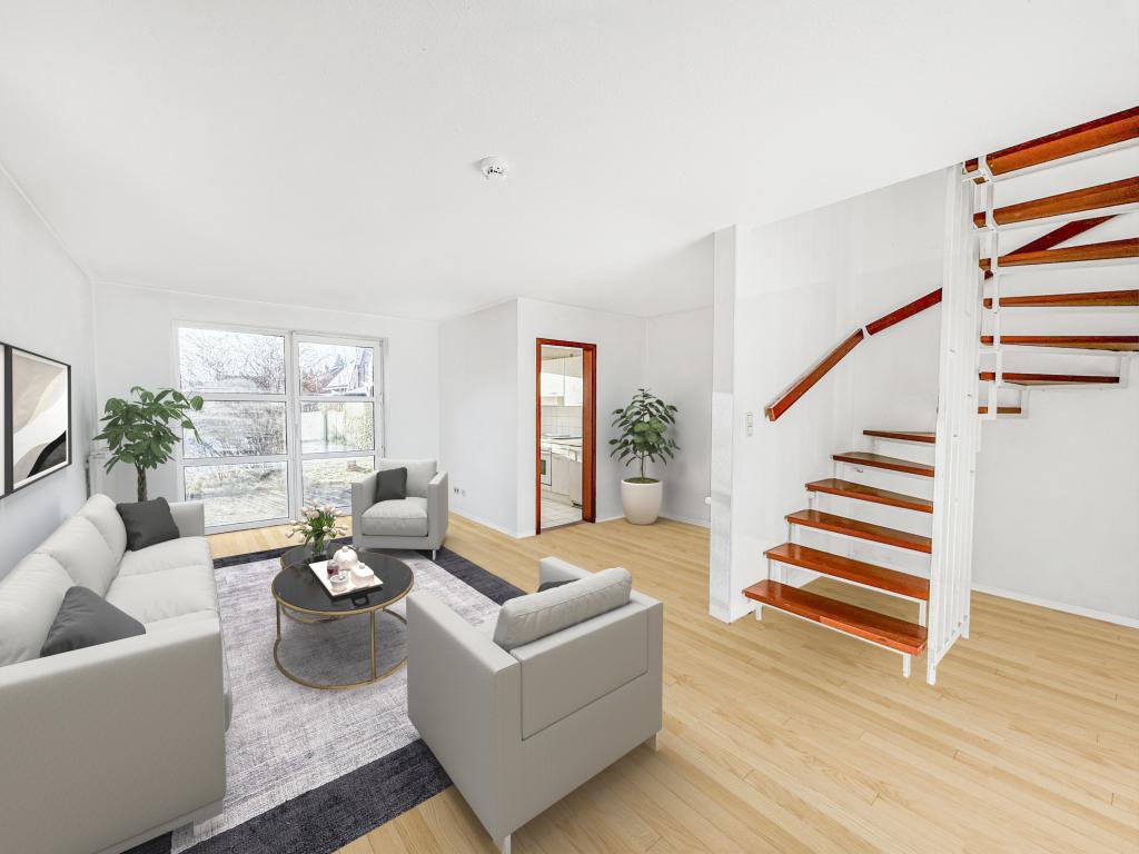 Wohn- und Esszimmer - Digitales Staging Reihenhaus: Wohn- und Esszimmer - Digitales Staging