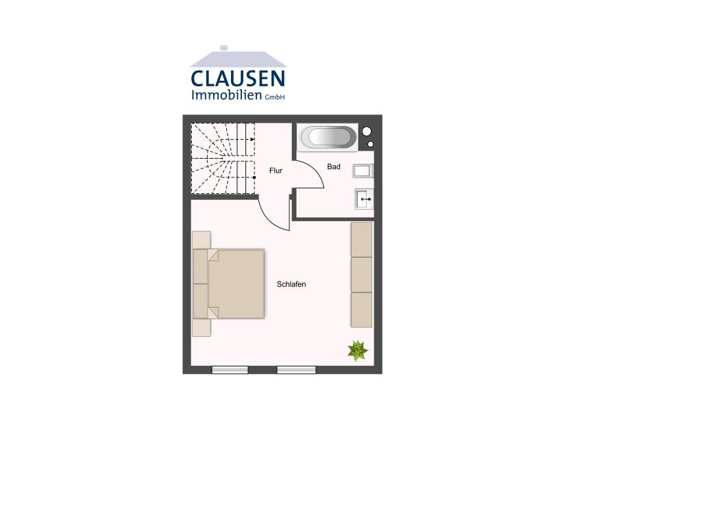 skizzierter Grundriss OG Reihenhaus: skizzierter Grundriss OG