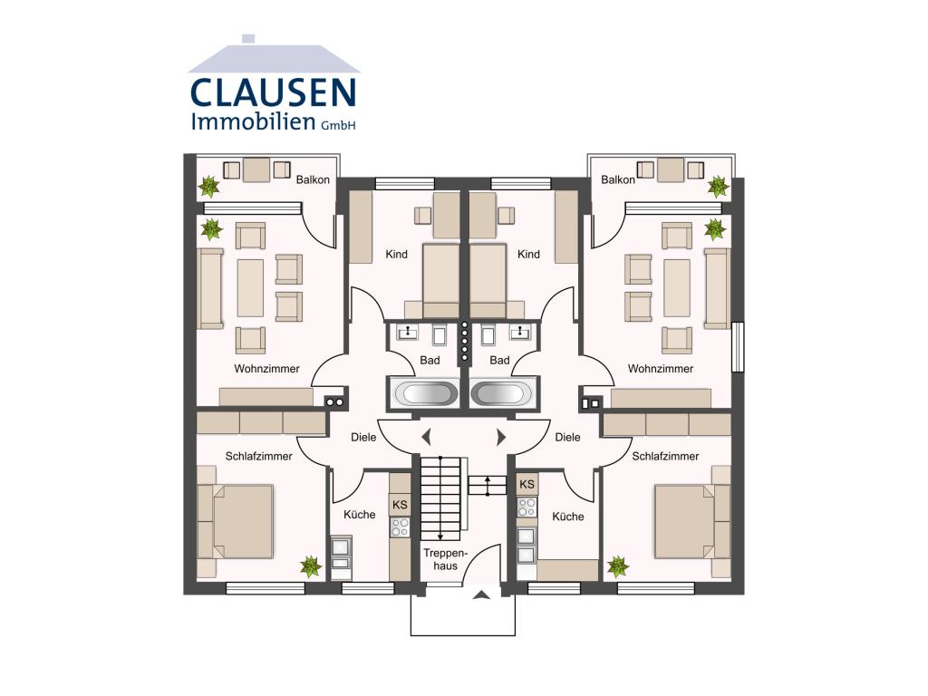 Grundriss EG Mehrfamilienhaus: Grundriss EG