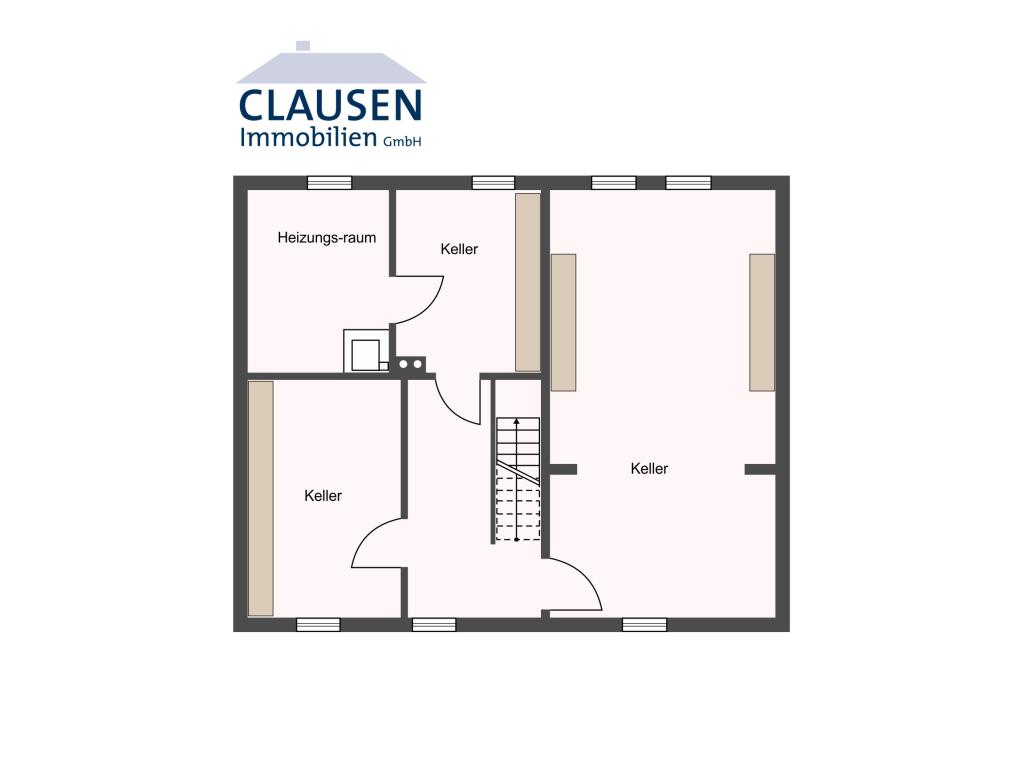 Einfamilienhaus: skizzierter Grundriss KG