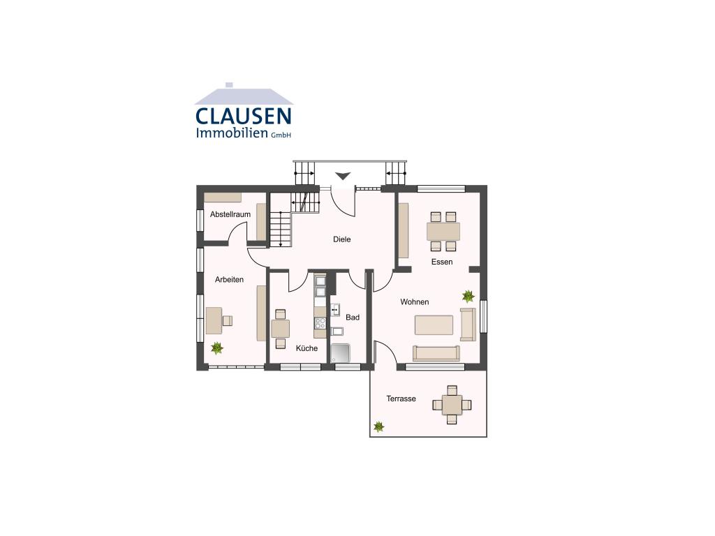 skizzierter Grundriss EG Einfamilienhaus: skizzierter Grundriss EG