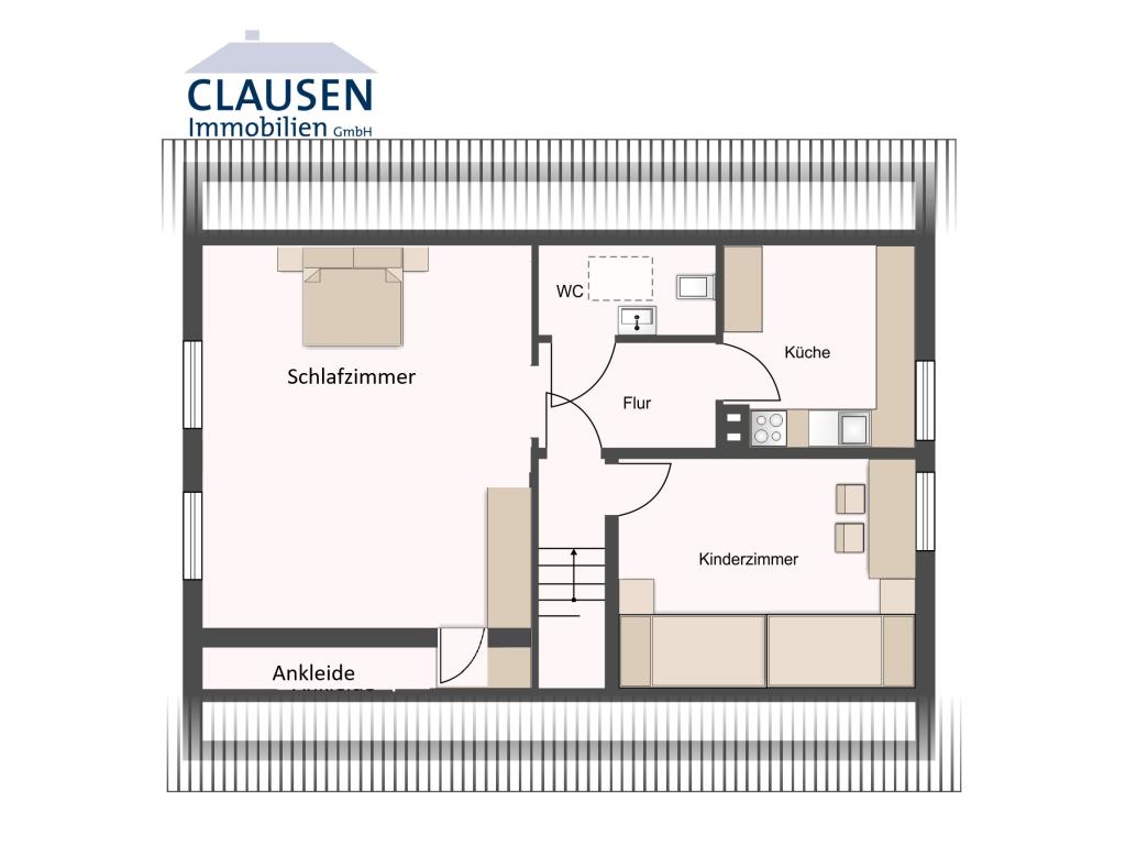 skizzierter Grundriss DG Einfamilienhaus: skizzierter Grundriss DG