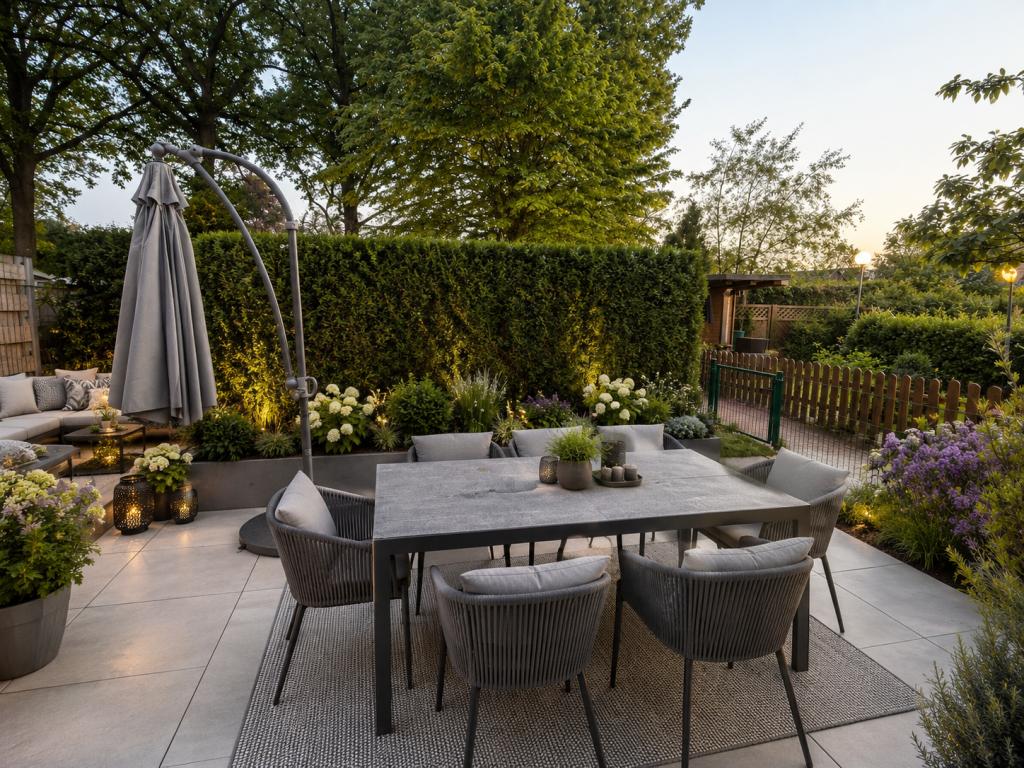 Terrasse - digitales Staging Reihenhaus: Terrasse - digitales Staging