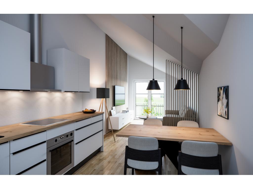 2 Zimmer Wohnung: K&uuml;che - Visualisierung