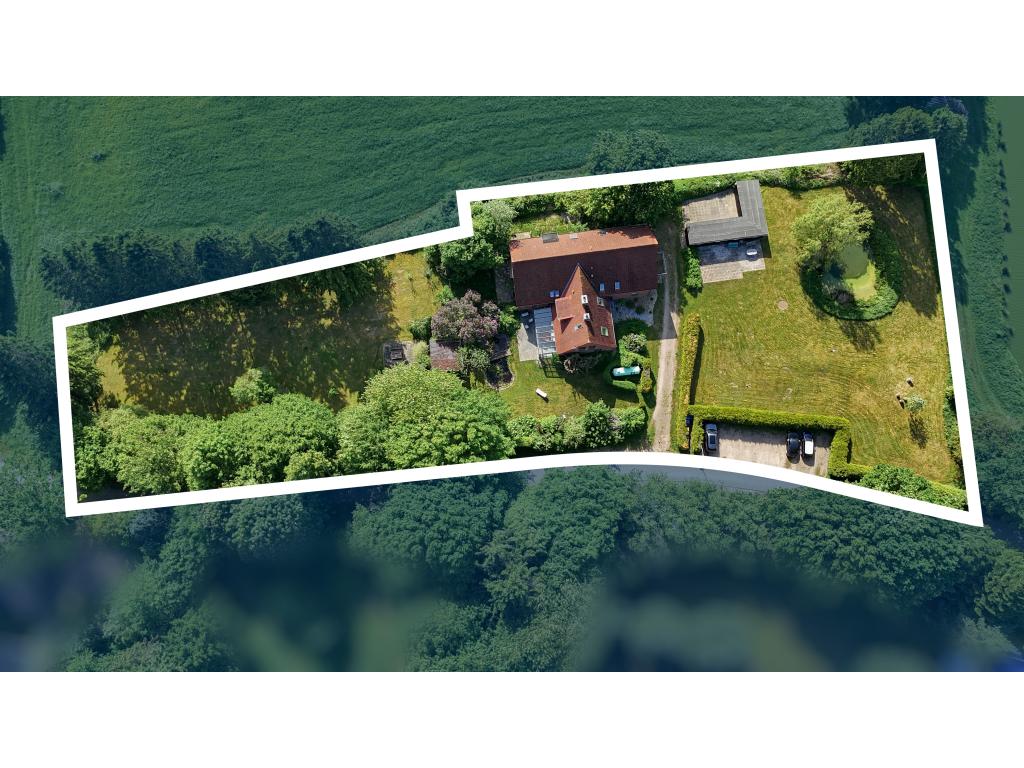 Mehrfamilienhaus: eingezeichnetes Grundst&uuml;ck