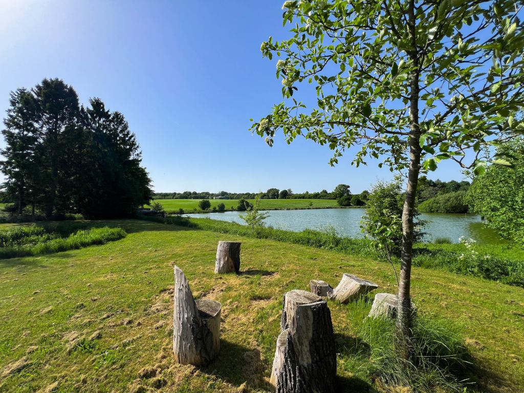 Mehrfamilienhaus: Blick auf den See am Haus