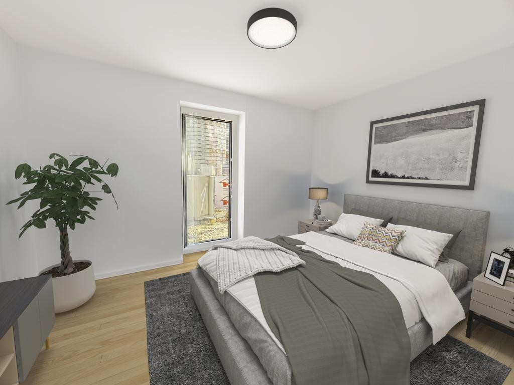 3 Zimmer Wohnung: Schlafzimmer - Visualisierung