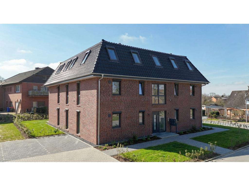 3 Zimmer Wohnung: Hausfront - Visualisierung