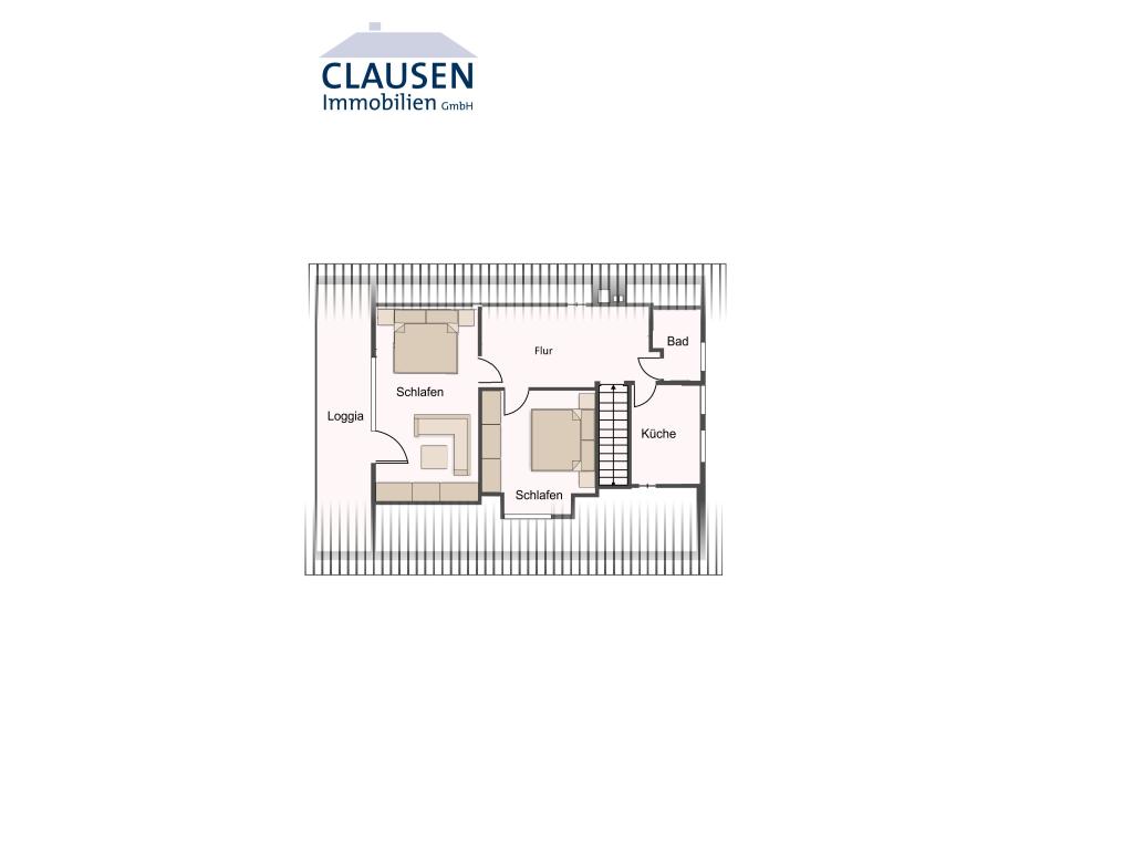 skizzierter Grundriss DG Einfamilienhaus: skizzierter Grundriss DG