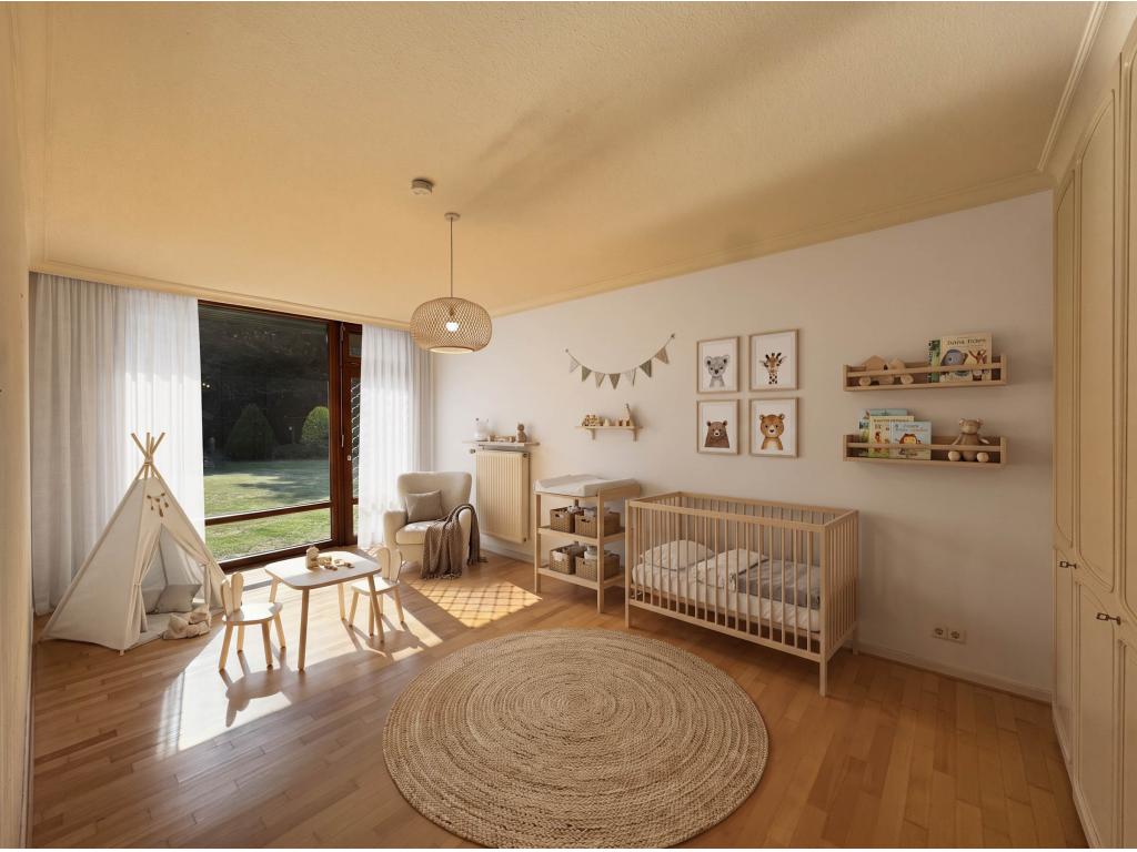 Zimmer 2 - digitales Staging Einfamilienhaus: Zimmer 2 - digitales Staging