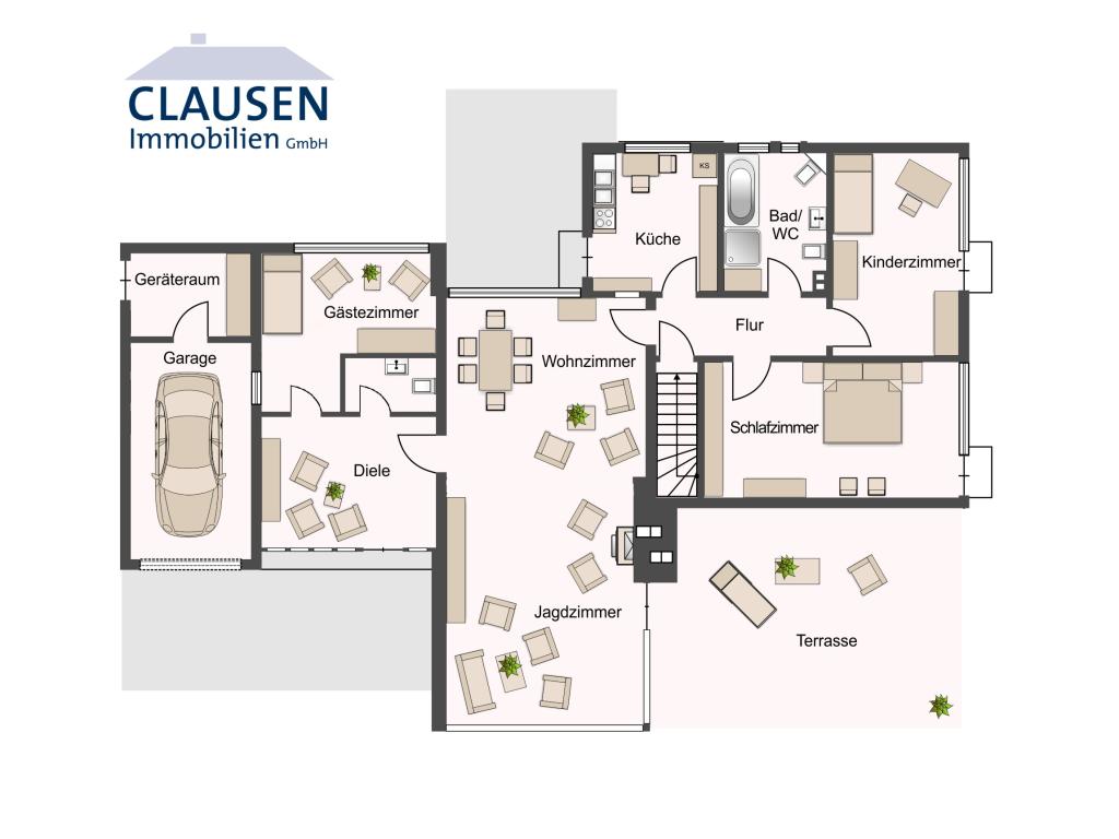 Grundriss EG Einfamilienhaus: Grundriss EG
