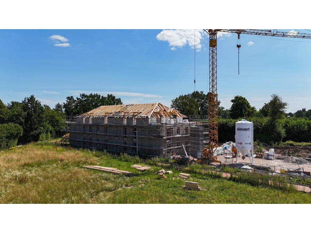 3 Zimmer Wohnung: Seitenansicht - aktueller Bautenstand