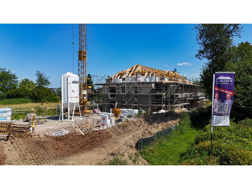 Seitenansicht - aktueller Bautenstand 3 Zimmer Wohnung: Seitenansicht - aktueller Bautenstand