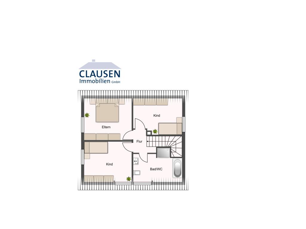 Grundriss - Dachgeschoss Einfamilienhaus: Grundriss - Dachgeschoss