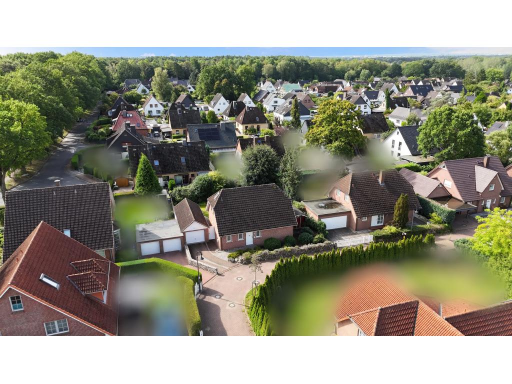 Einfamilienhaus: Luftaufnahme