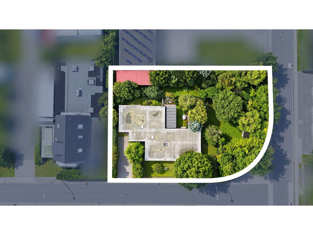 eingezeichnetes Grundstück Einfamilienhaus: eingezeichnetes Grundstück